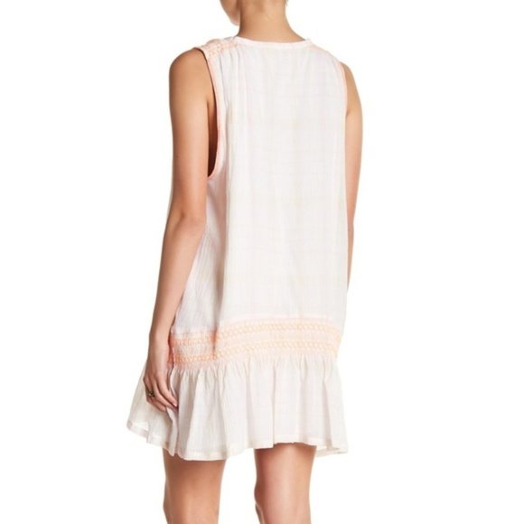 Free People Run With Me Plaid Embroidered Dress - Picture 2 of 6